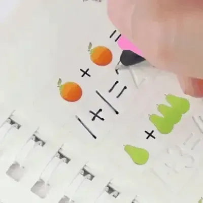 Magic Practice Copybook - 4 BOOKS + PEN + GRIP + 10 REFILL